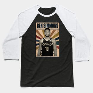 Brooklyn Nets Ben Simmons Baseball T-Shirt